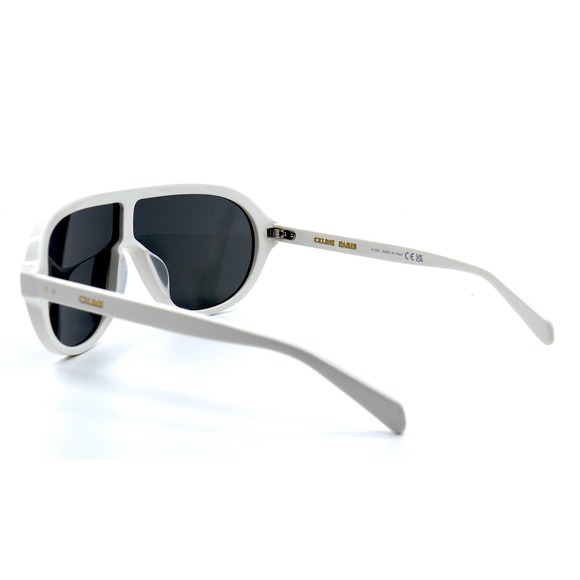 CELINE CL40234I WHITE DARK GREY LENS UNISEX SUNGLASSES - Picture 5 of 12